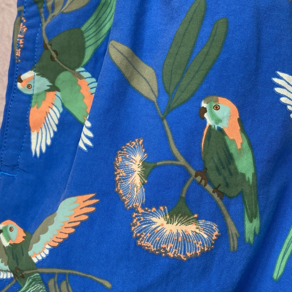 Patagonia Blue Parrot Print 100% Recycled Nylon Tropical Shorts Women's … - Picture 4 of 11